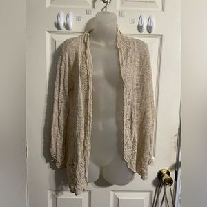 Creamy white Lacey-Knit Cover-up!